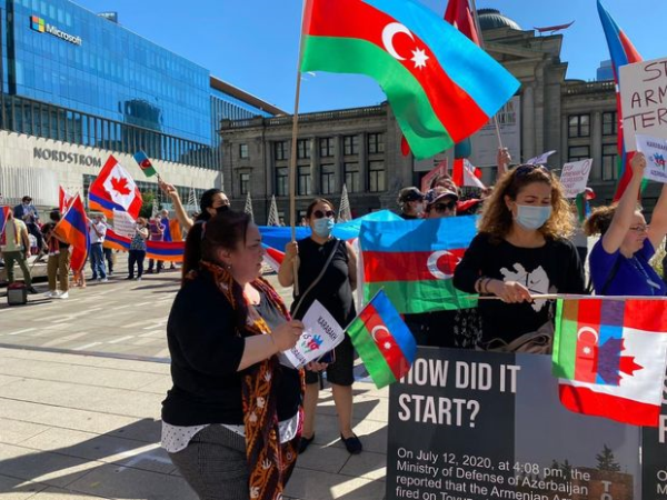 Kanadada ermənilərin təxribat istəyi ürəyində qaldı - FOTO